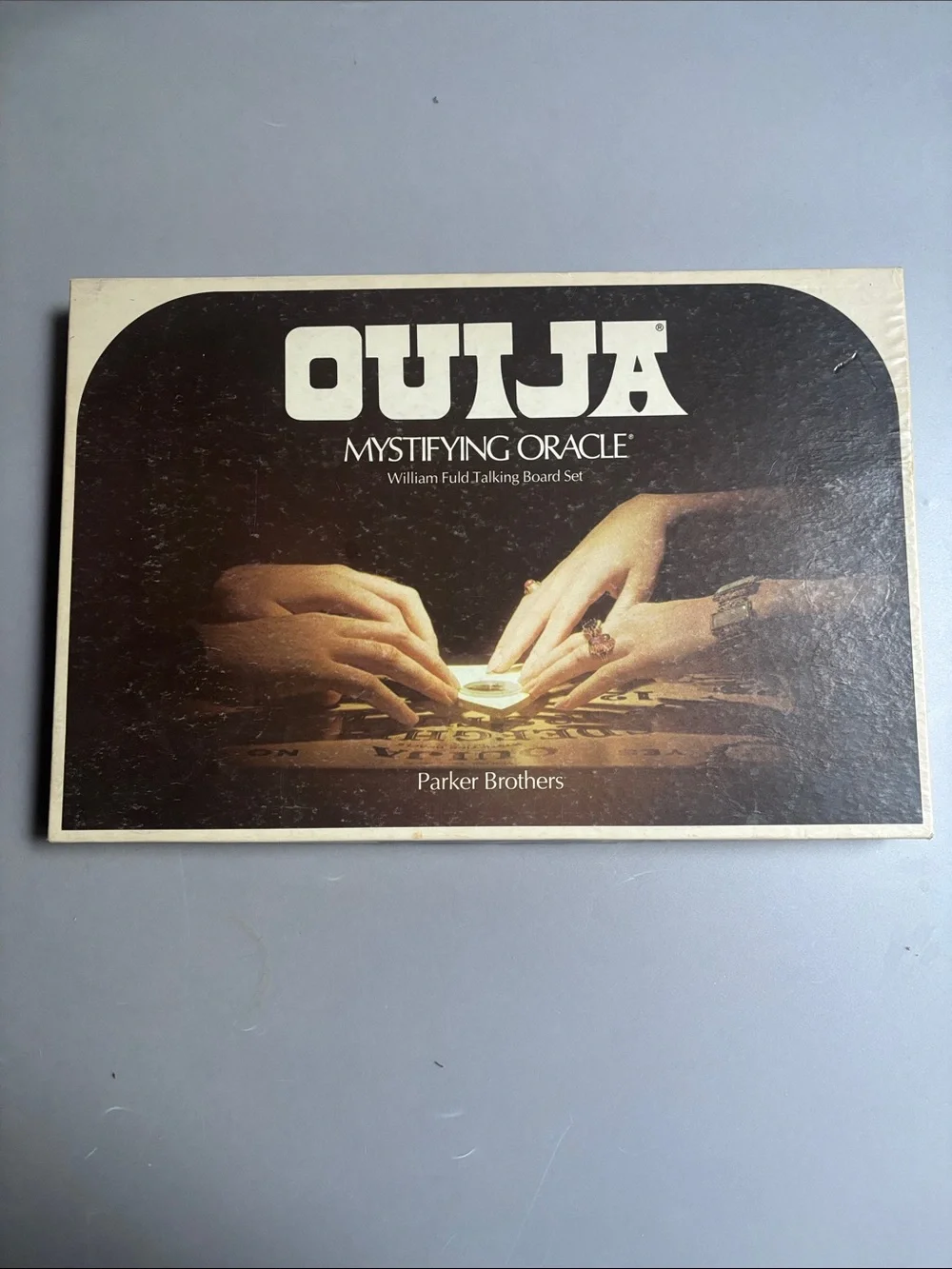 Vintage 1972 Ouija Mystifying Oracle Board Game Parker Brothers William Fold Set